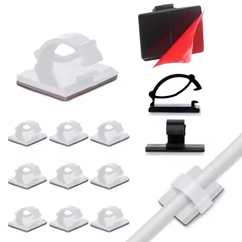 Cable Organizer - Suporte adesivo para cabos de carro,