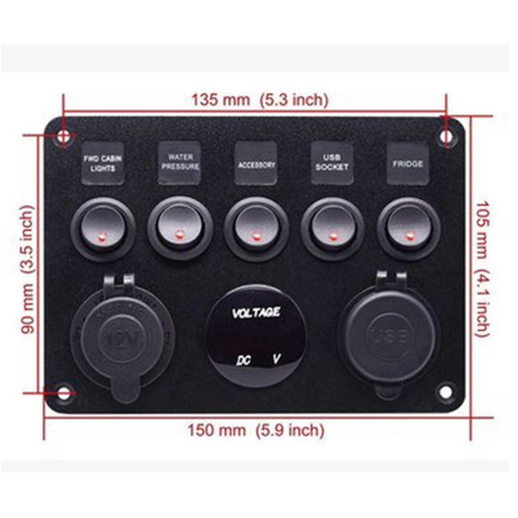 Painel de Controle de Interrup - Usb Charger avaliação e preço