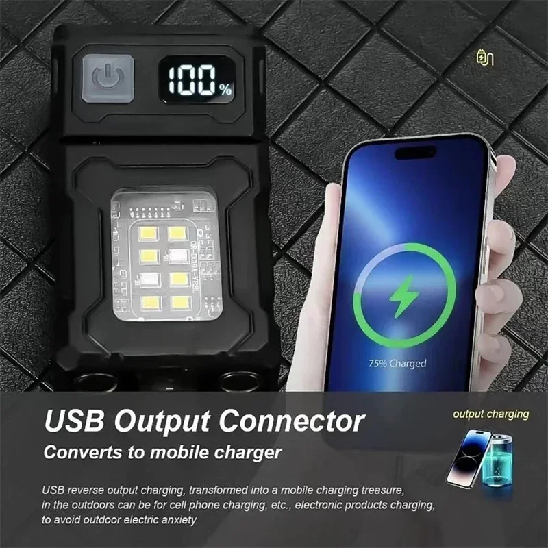 Tocha magnética luz de trabalh - Power Bank avaliação e preço
